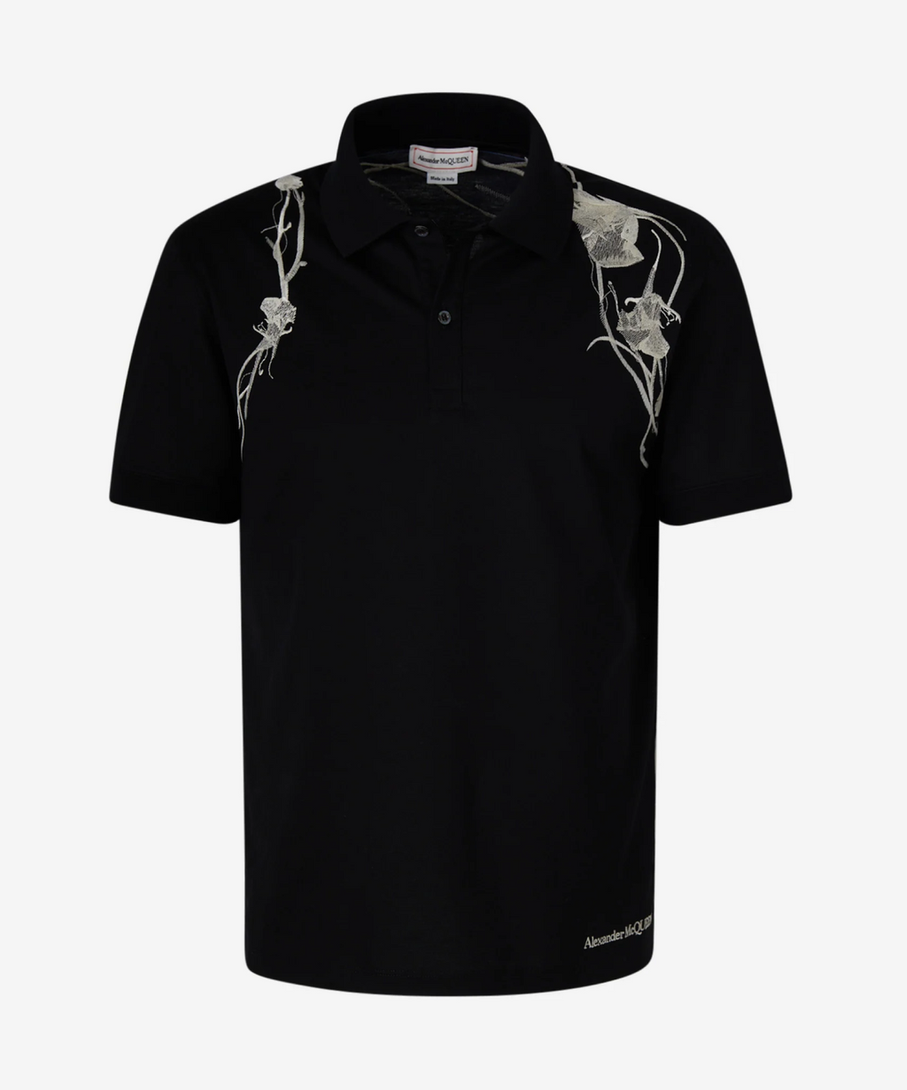 Alexander Mcqueen Pressed Flower Harness Polo – THELUXESHOPPER