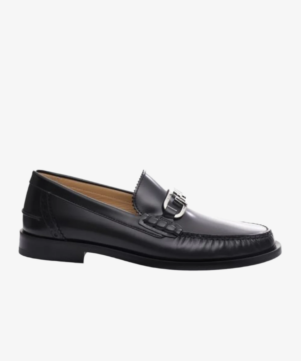 Fendi O'Lock Loafers Silver Buckle – THELUXESHOPPER