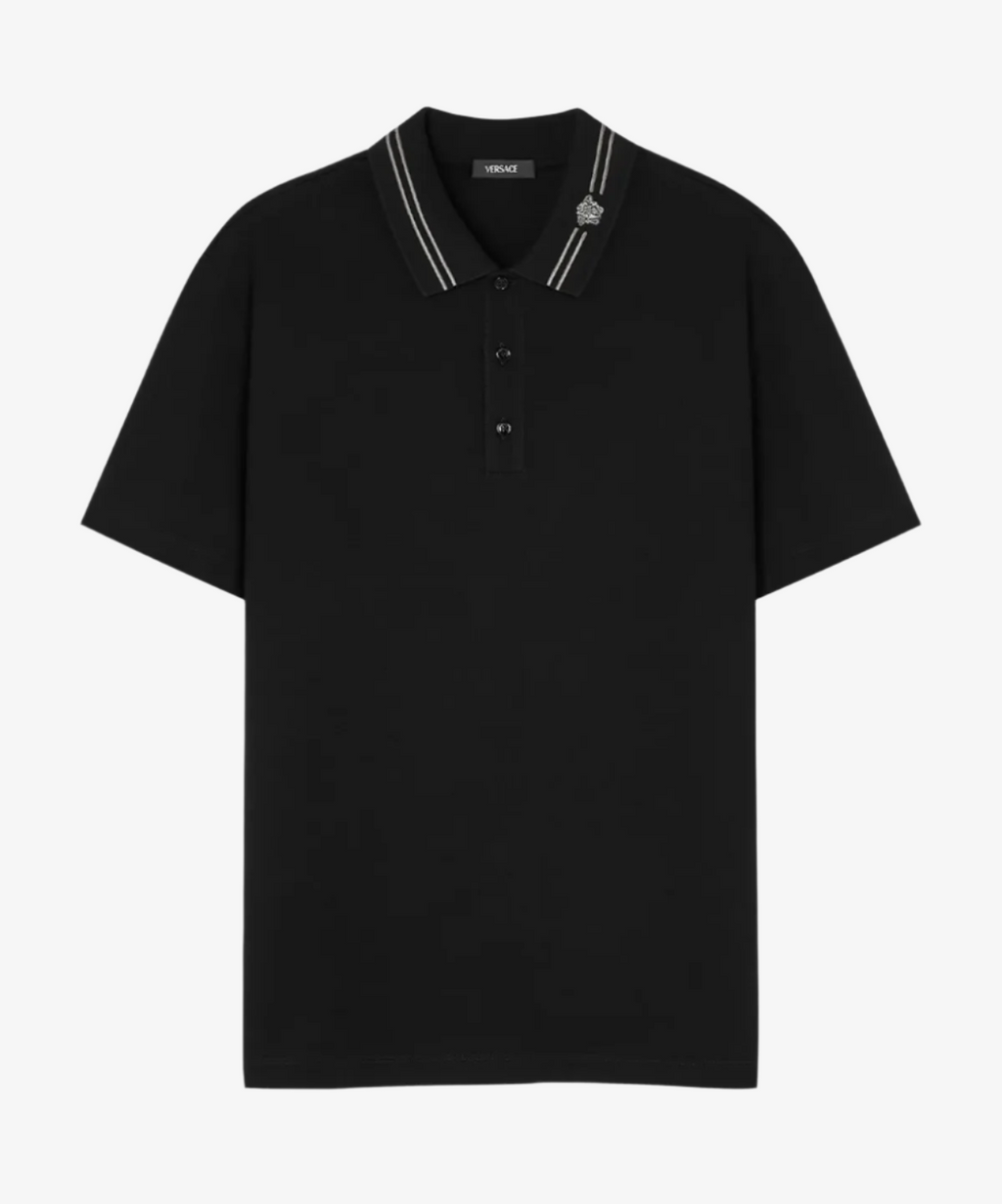 Tシャツ・カットソー VERSACE 'Medusa POP embroidery' polo shirt Versace Medusa Pop Embroidered T-Shirt | Saks Fifth Avenue