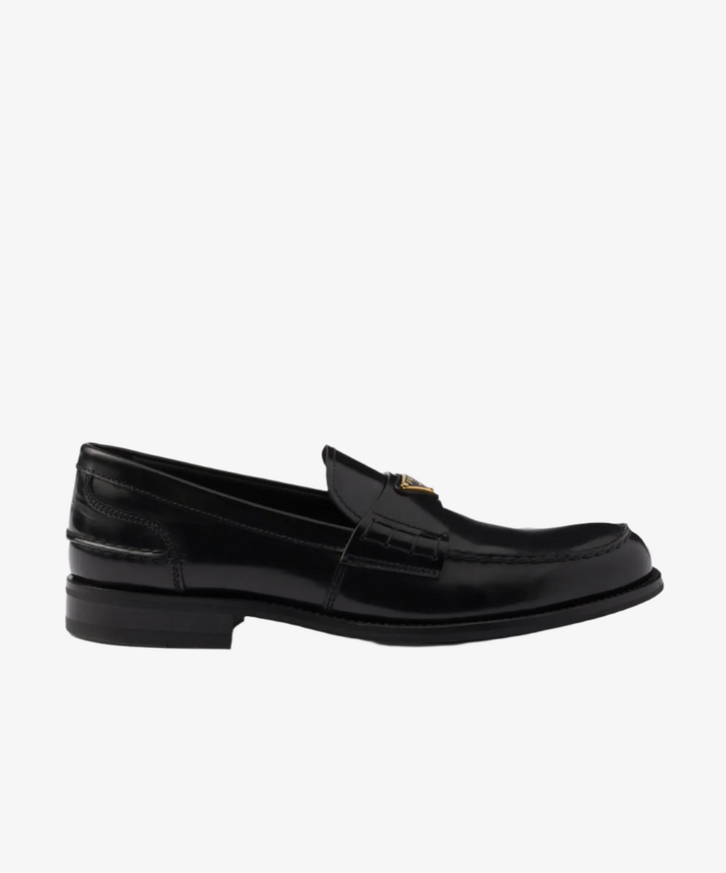 Prada Brushed Leather Loafers – THELUXESHOPPER