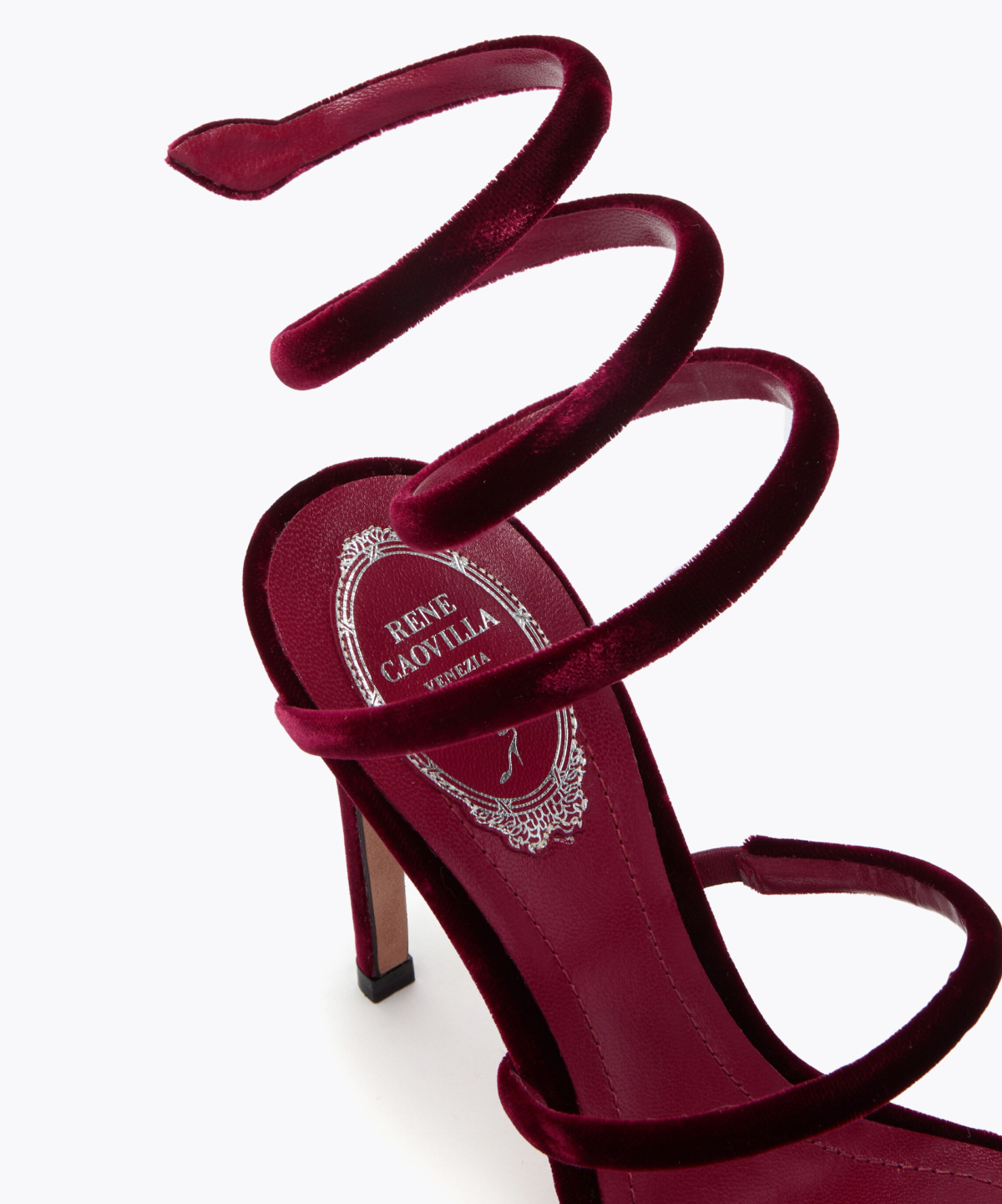 Rene Caovilla Cleo Velvet Sandals
