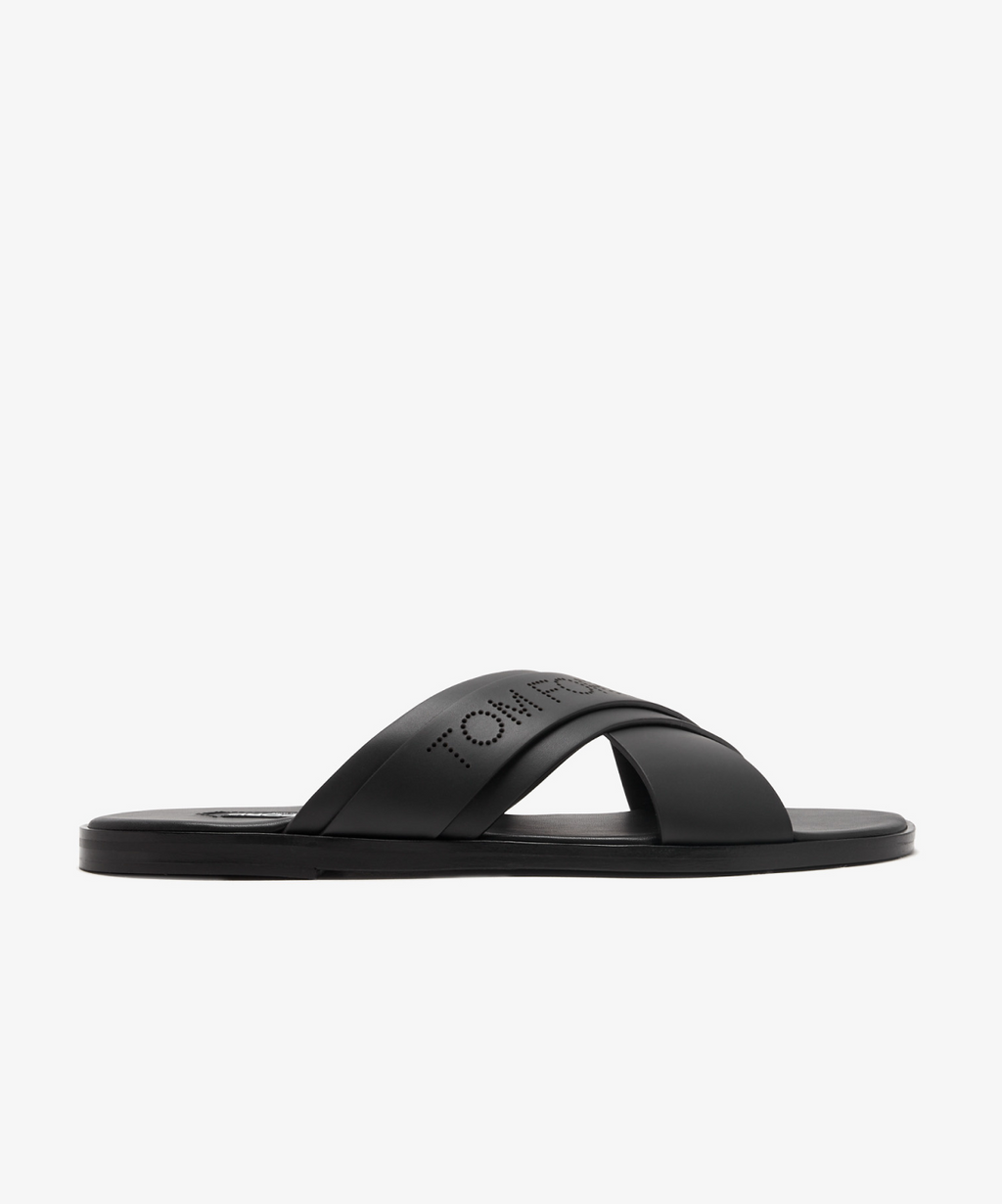 【関税&送料込】Tom Ford Sandals LAMINATED NAPPA LEATHER PADLOCK POINTY NAKED SANDAL | Tom