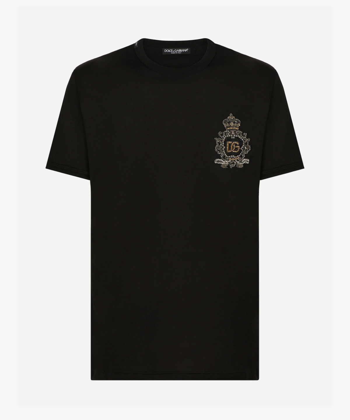 Dolce & Gabbana Heraldic Embellished DG Patch T-Shirt