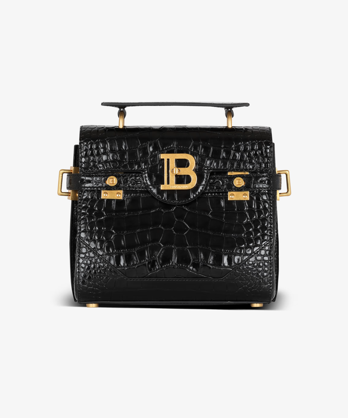 Balmain B-Buzz 23 Croc Embossed Bag – THELUXESHOPPER Balmain B-Buzz 23 Croc Embossed Bag – THELUXESHOPPER
