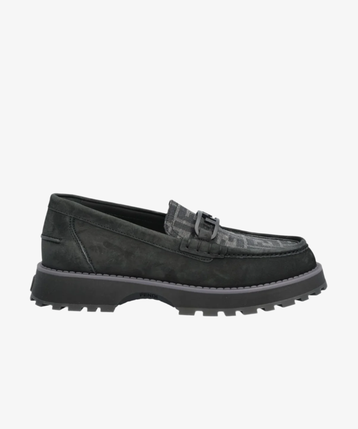 Fendi O'Lock Nubuck Loafers