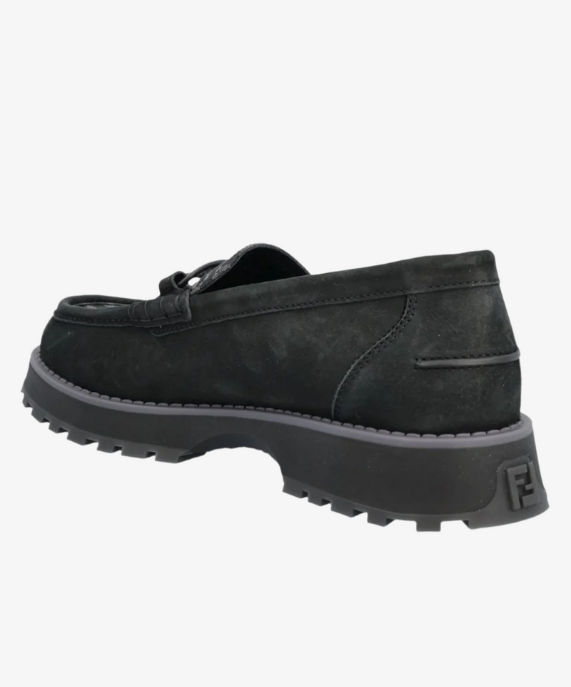 Fendi O'Lock Nubuck Loafers