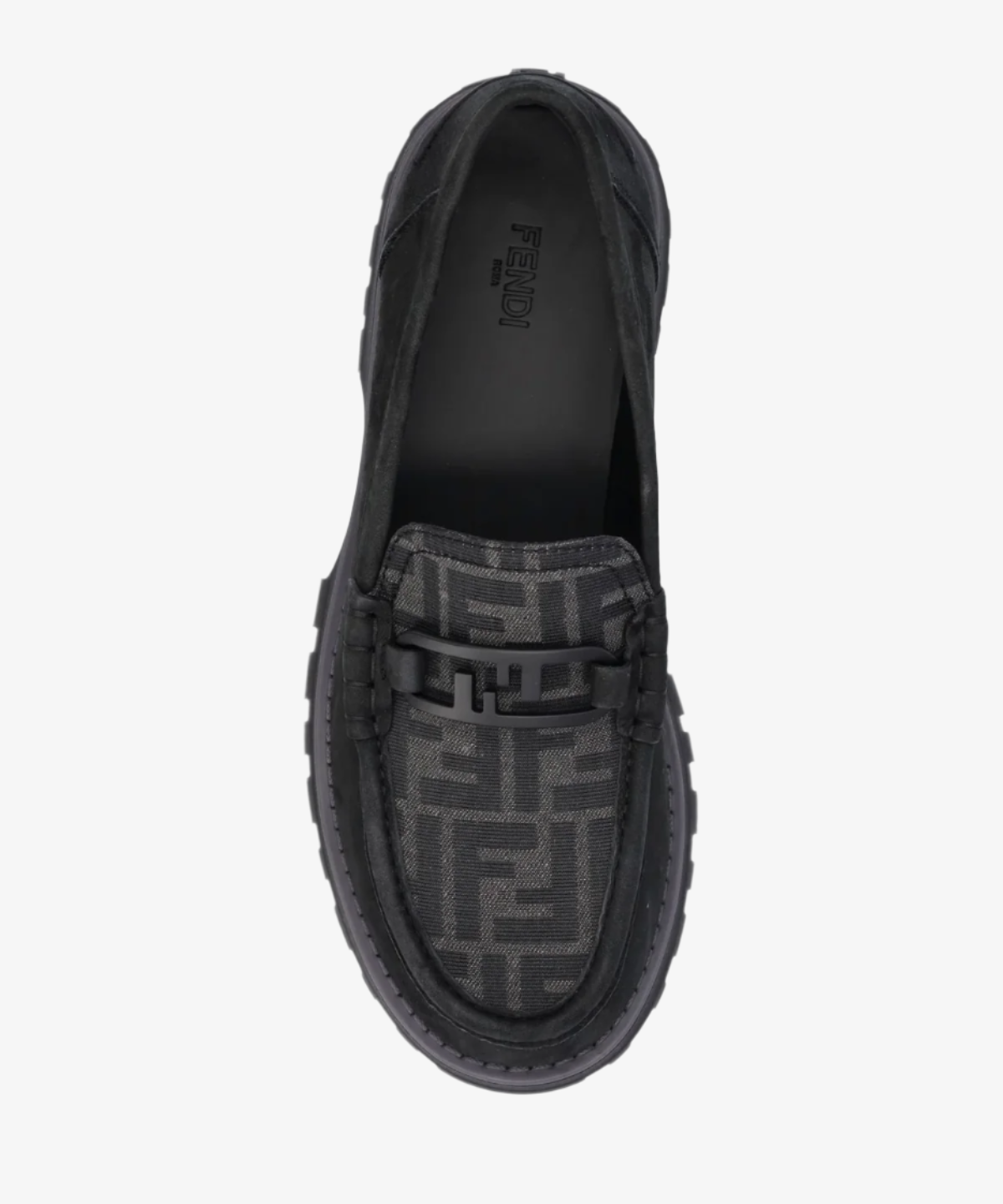 Fendi O'Lock Nubuck Loafers