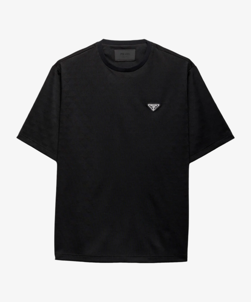 Prada Triangle Logo T-Shirt – THELUXESHOPPER Prada Triangle Logo T-Shirt – THELUXESHOPPER