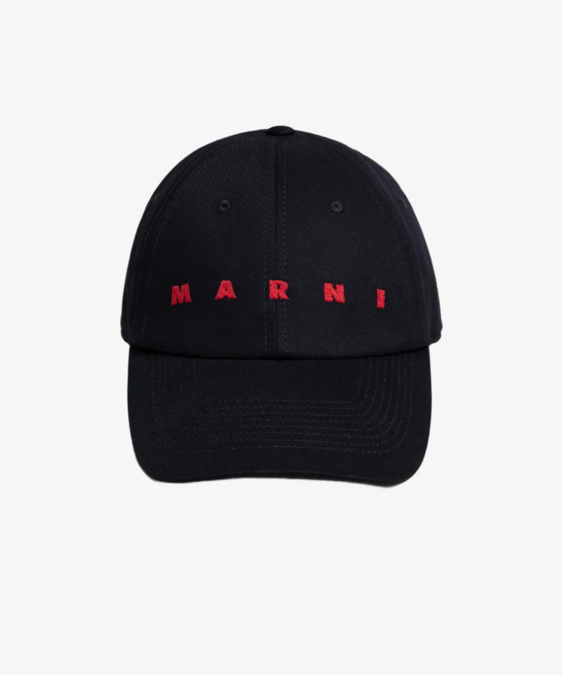 国内発送☆MARNI☆ロゴプリントHAT/BLACK Marni Logo Hat – THELUXESHOPPER