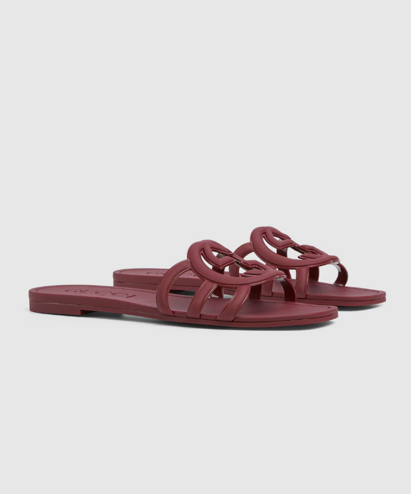Gucci Interlocking G Rubber Slides