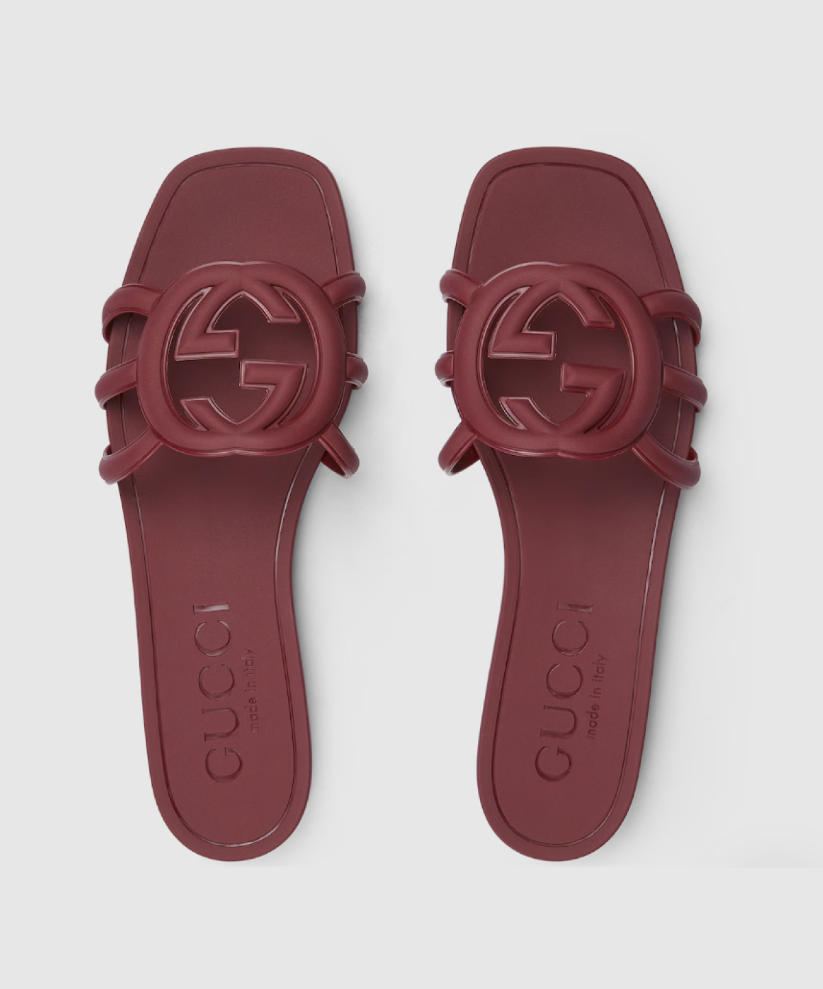 Gucci Interlocking G Rubber Slides