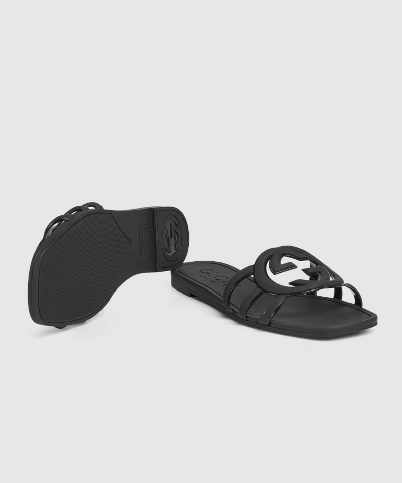 Gucci Interlocking G Rubber Slides