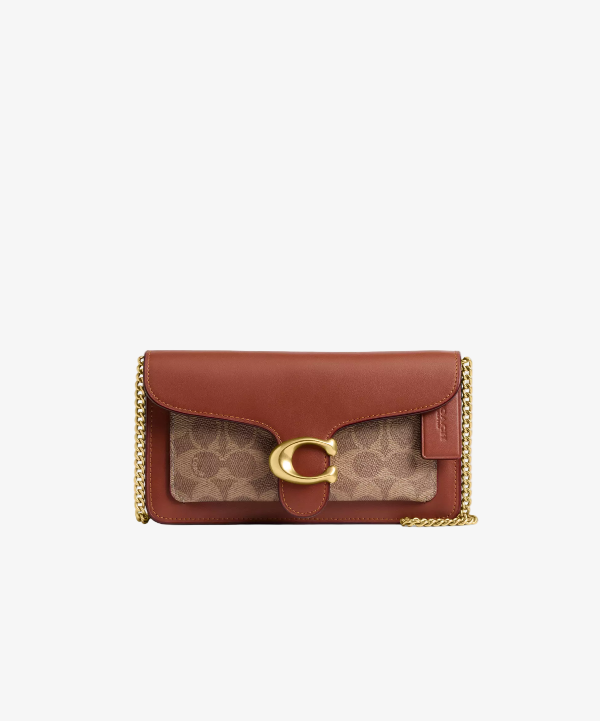 Coach Tabby Chain Clutch Signature Canvas