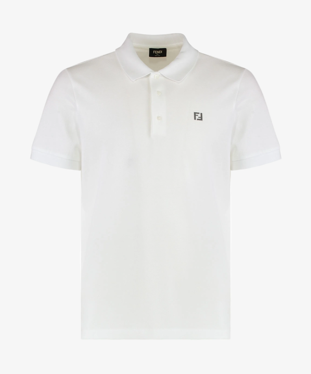Fendi Metal FF Logo Polo Shirt