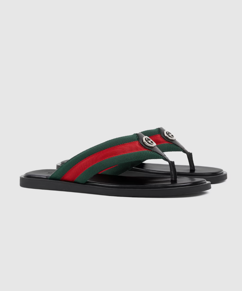 Gucci Interlocking GG Thong Sandals