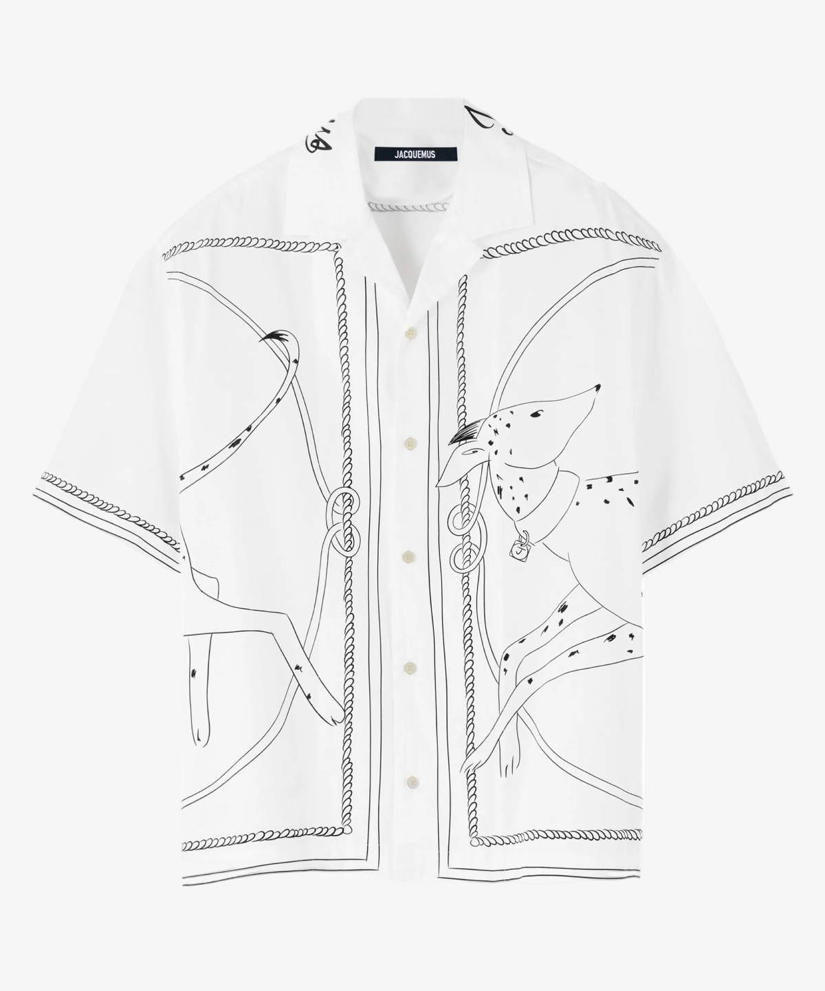 Jacquemus Dog Print SS Shirt
