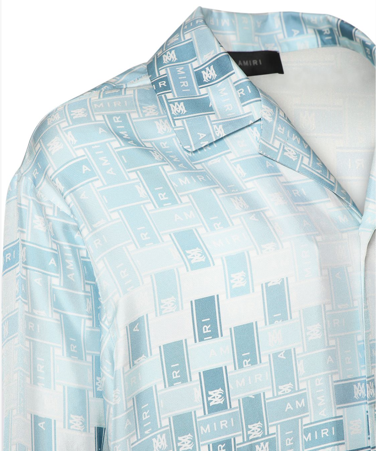 amiri dress shirt Amiri Gradient Tape LS Silk Shirt – THELUXESHOPPER