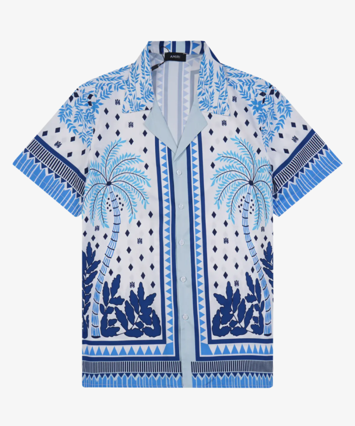 Amiri Palm Tree Silk SS Shirt