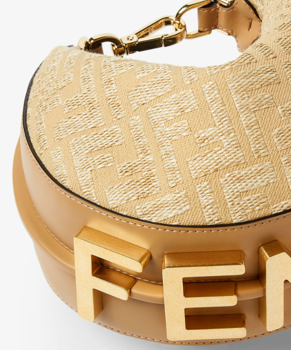Fendi Fendigraphy Raffia Effect Bag