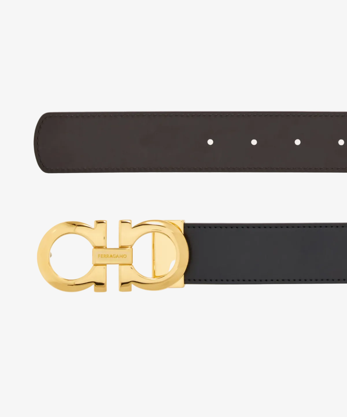 Ferragomo Gancini Belt Stamped Adjustable and Reversible