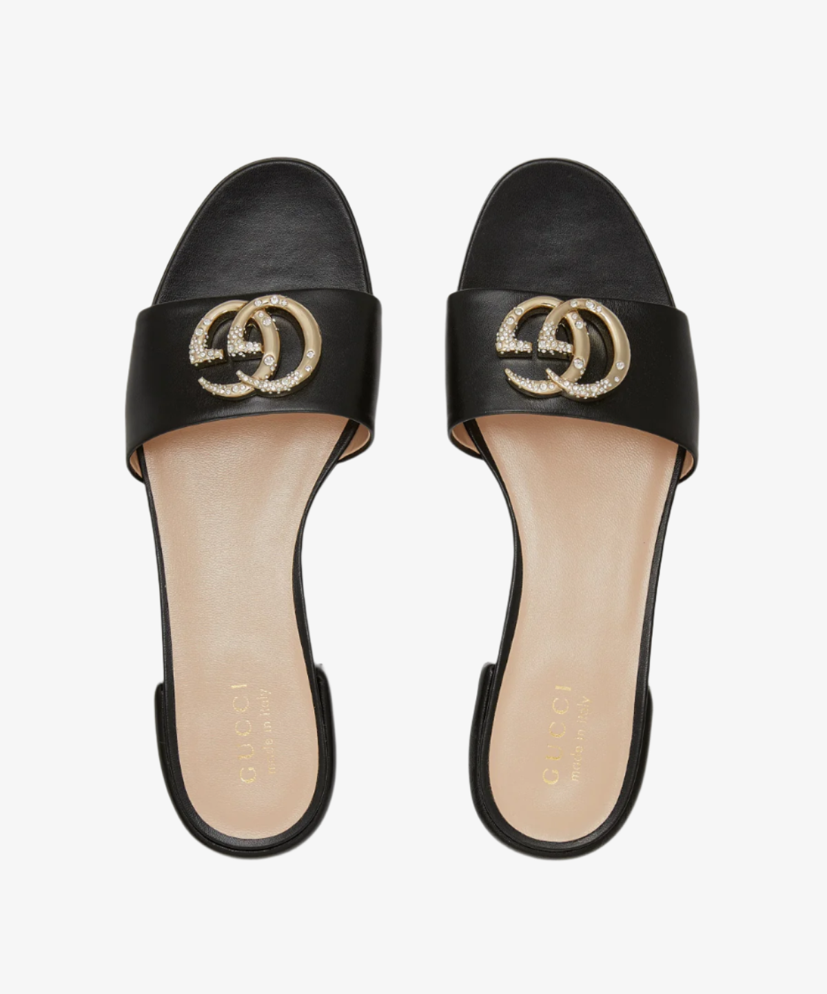 Gucci Marmont Embellished Logo Slides