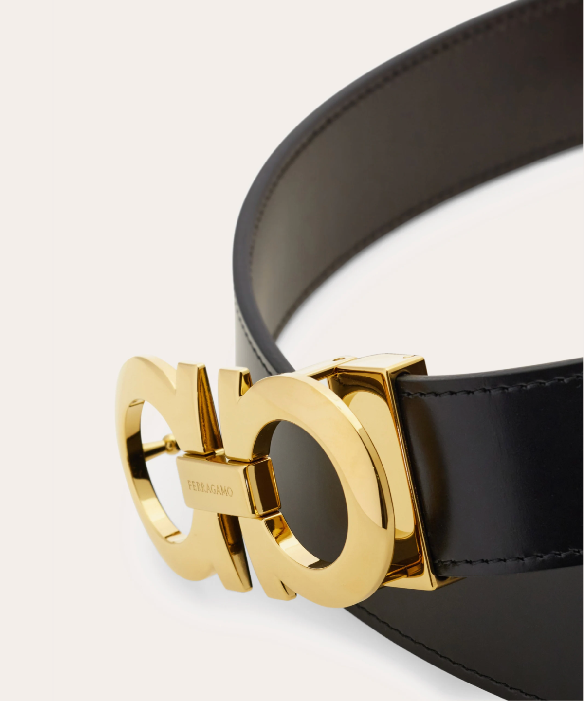 Ferragomo Gancini Belt Stamped Adjustable and Reversible