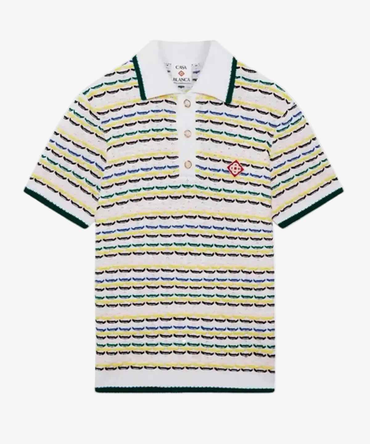 Casablanca Tuck Stitch Polo
