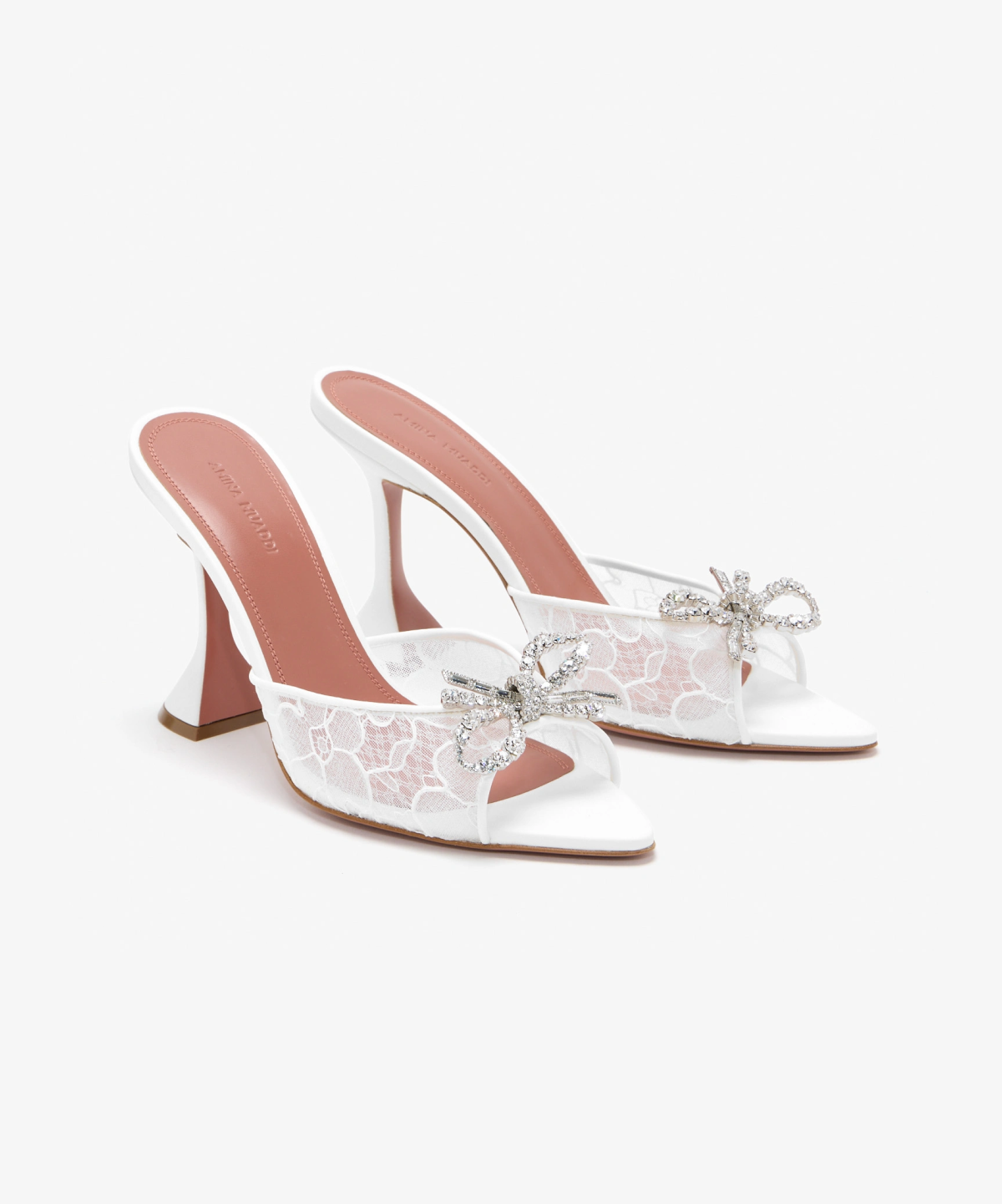 Amina Muaddi Rosie Lace Mule