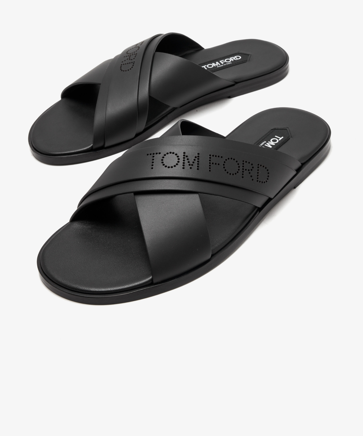 【関税&送料込み】Tom Ford Preston Logo-Perforated Slides Tom Ford Preston Sandals – THELUXESHOPPER