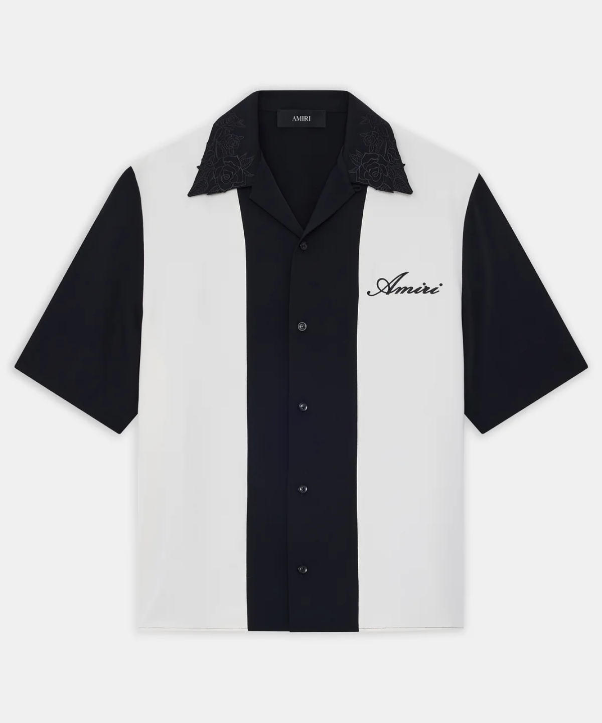 Amiri Floral Collar Camp SS Shirt