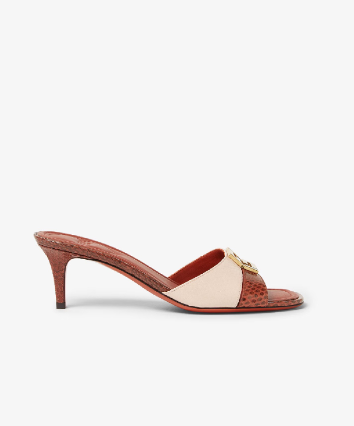 Fendi FFold Mule Snake Skin