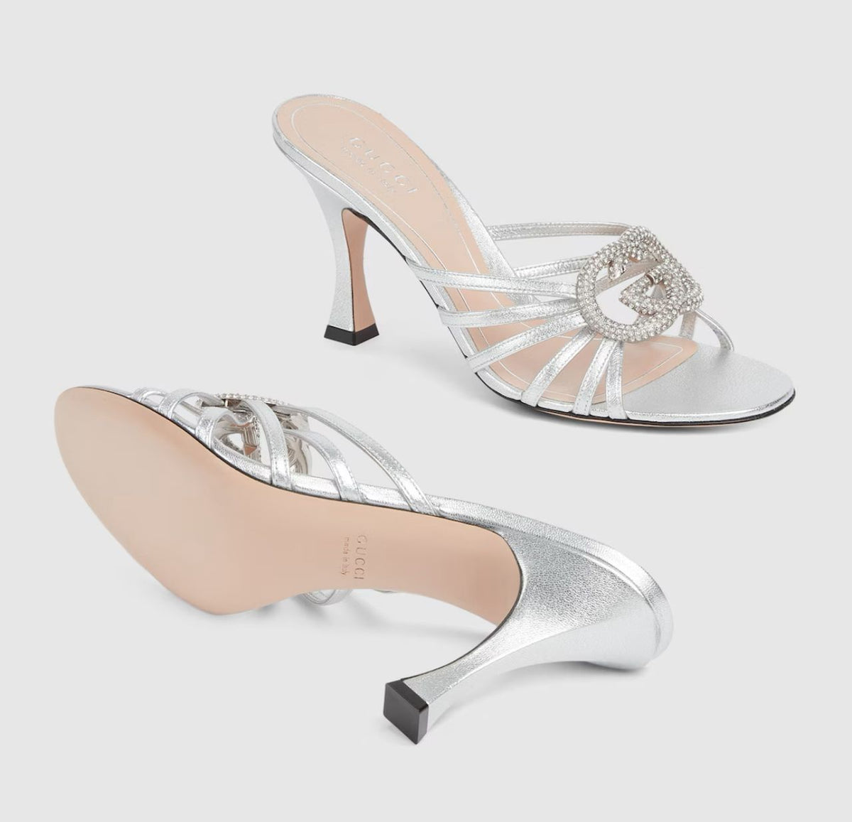 GUCCI CRYSTAL EMBELLISHED MULE/40