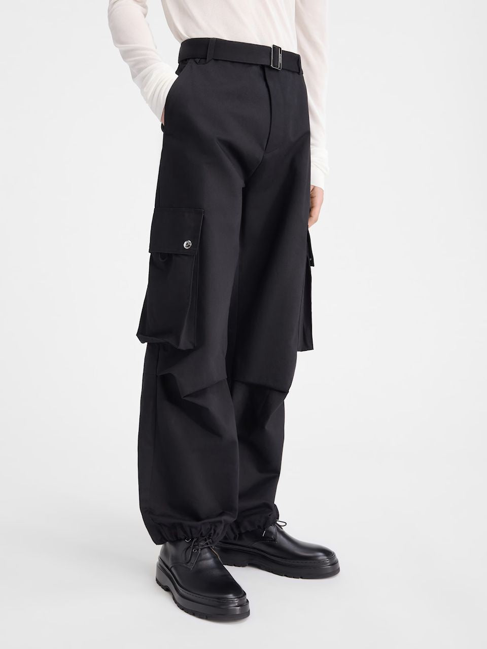 JACQUEMUS BELTED CARGO PANTS