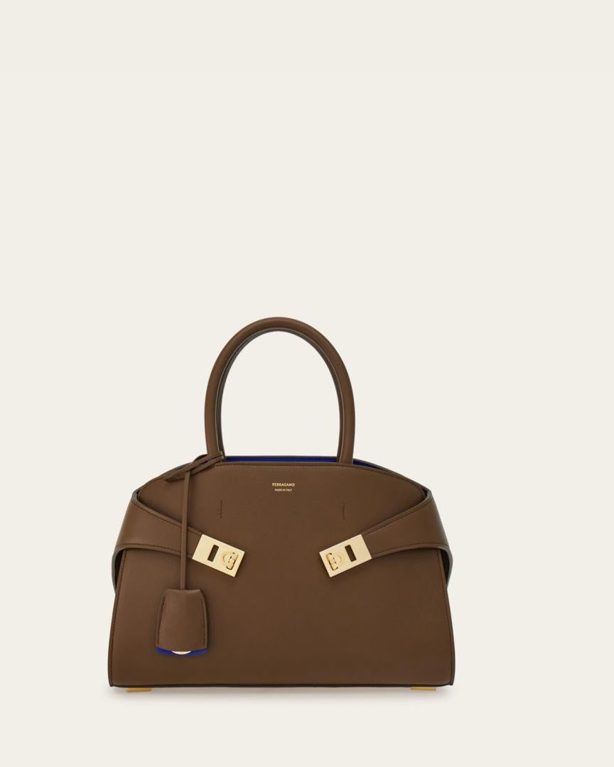 FERRAGAMO HUG BAG,/BROWN