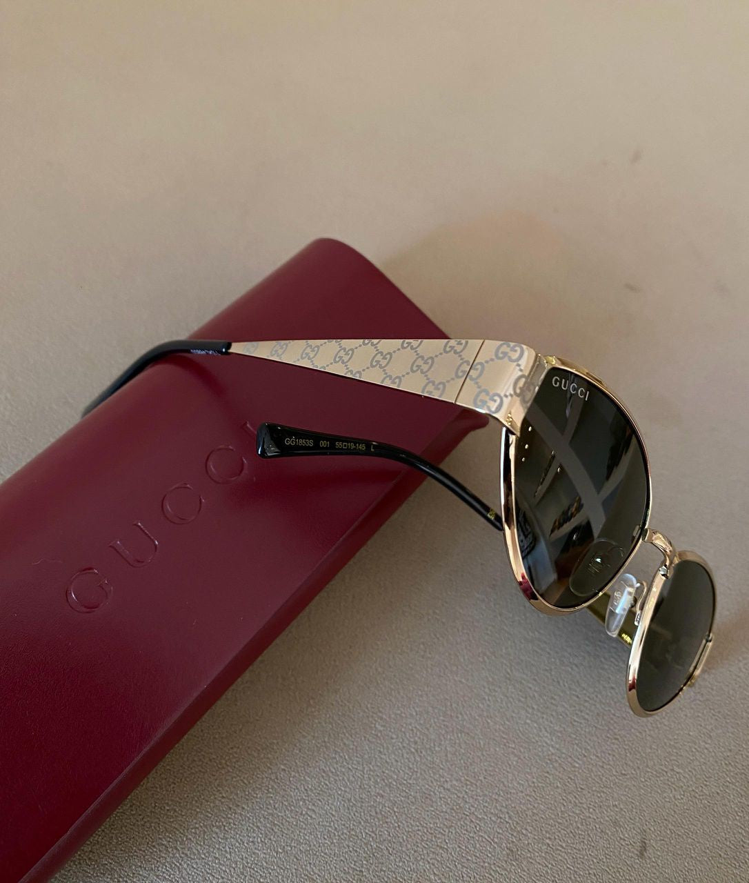 GUCCI GEOMETRIC FRAME EYEWEAR
