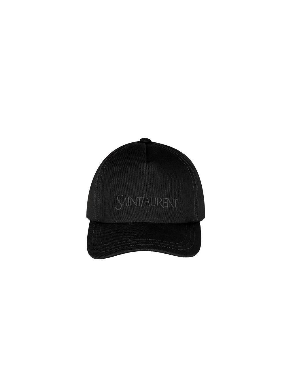 SAINT LAURENT LOGO, HAT/BLACK