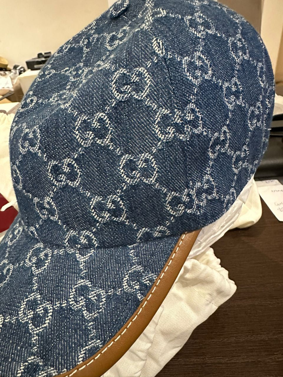 GUCCI DENIM GUCCISSIMA HAT