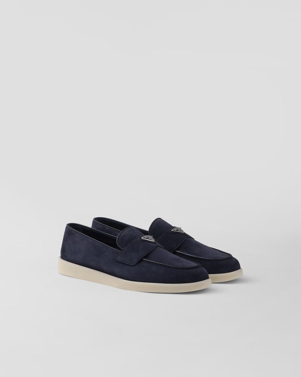 PRADA SUEDE LOAFER/BLUE.