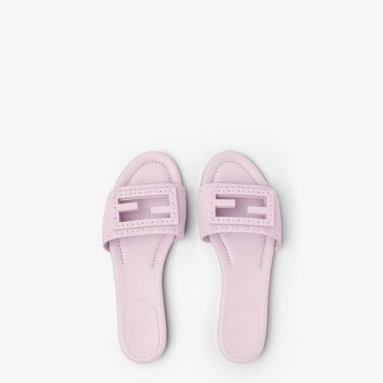 FENDI BAGUETTE SLIDES/LILAC/38