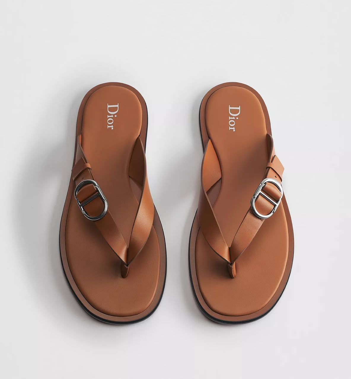 CHRISTIAN DIOR RIVAGE THONG/BROWN