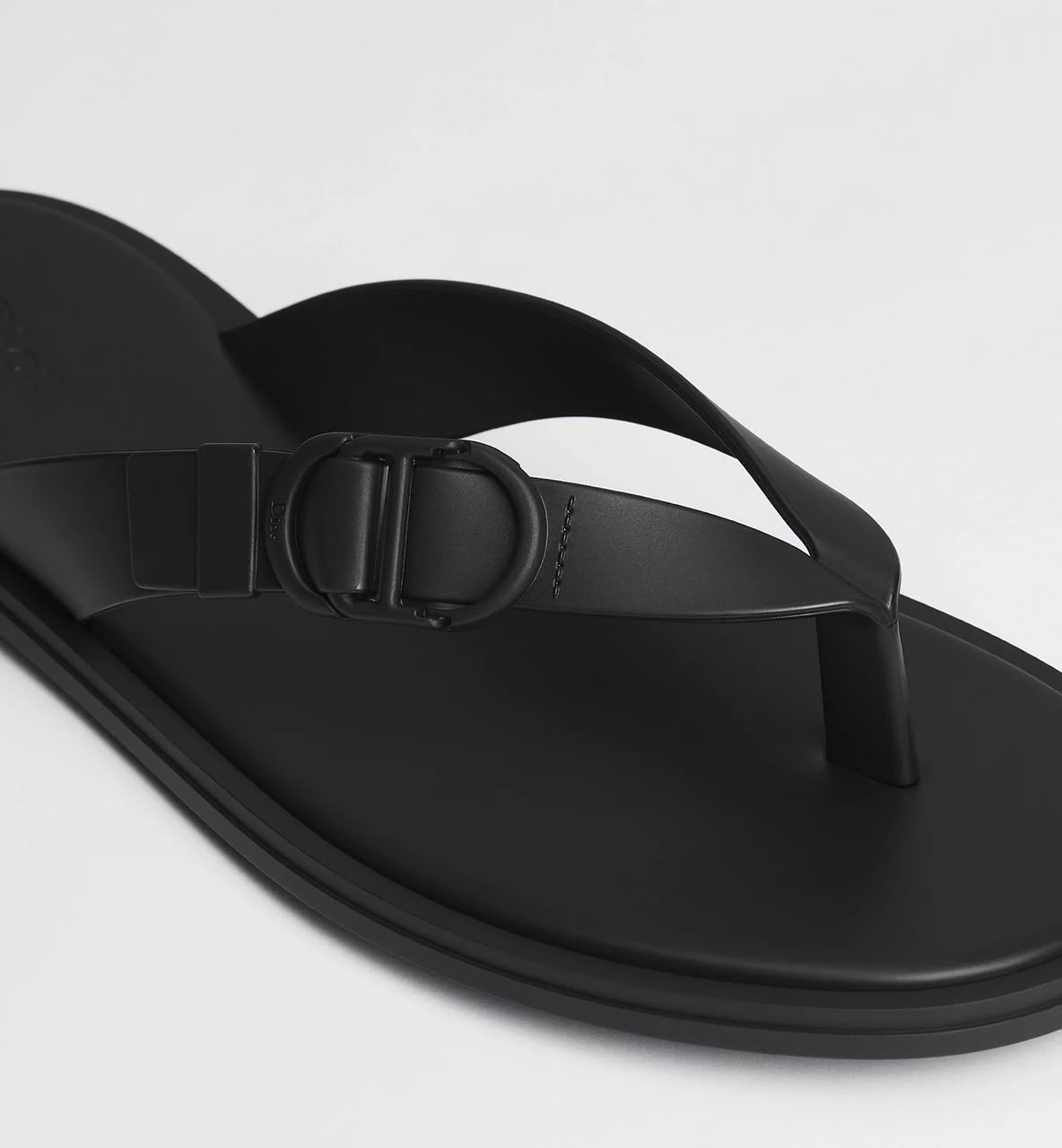 CHRISTIAN DIOR RIVAGE SANDALS/BLACK/RUBBER