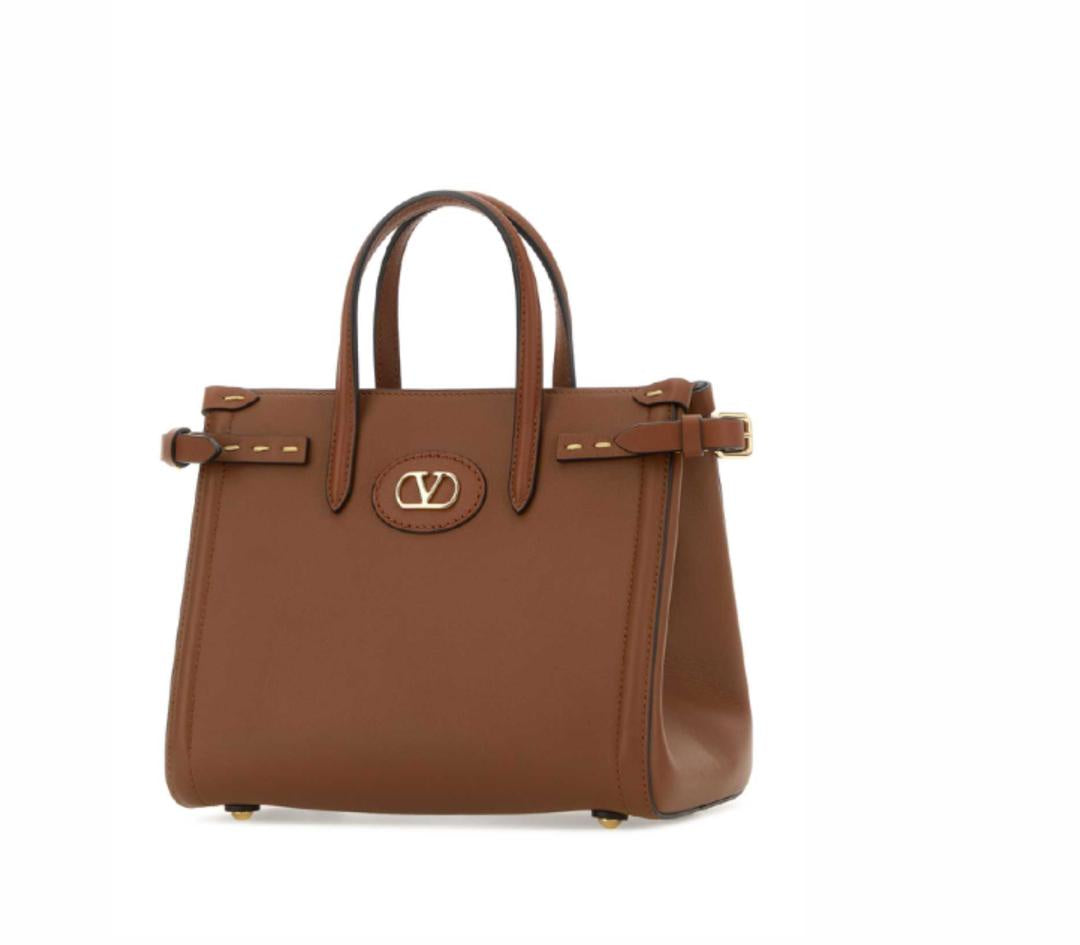 VALENTINO ANTIBES TOTE/BROWN/SMALL