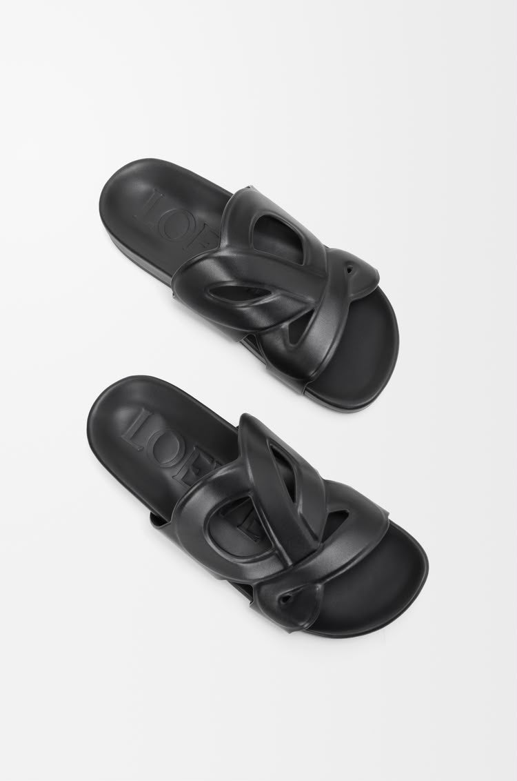 LOEWE EASE MONOGRAM SANDAL/BLACK