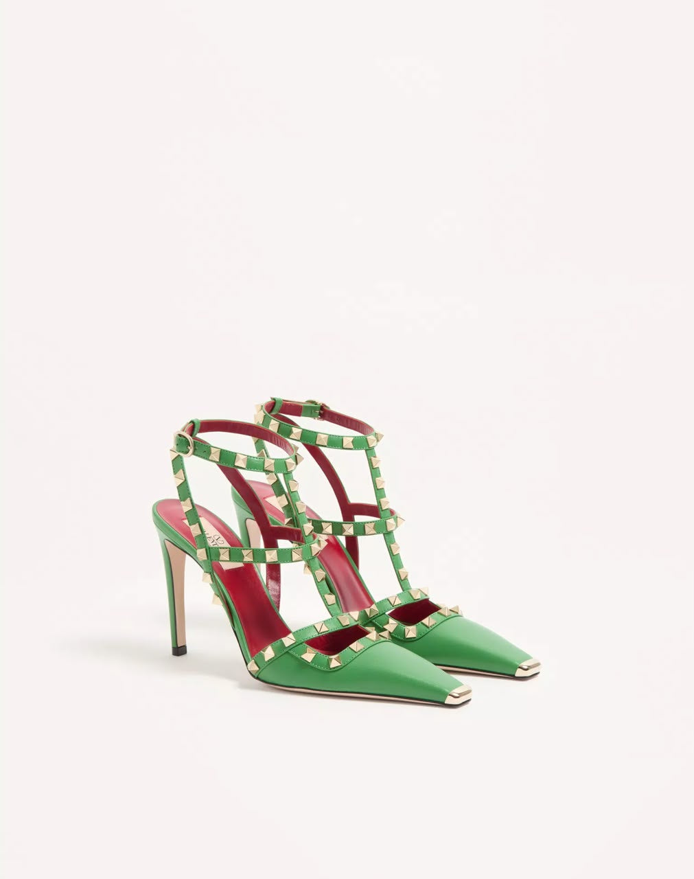 VALENTINO ROCKSTUD PUMPS/GREEN