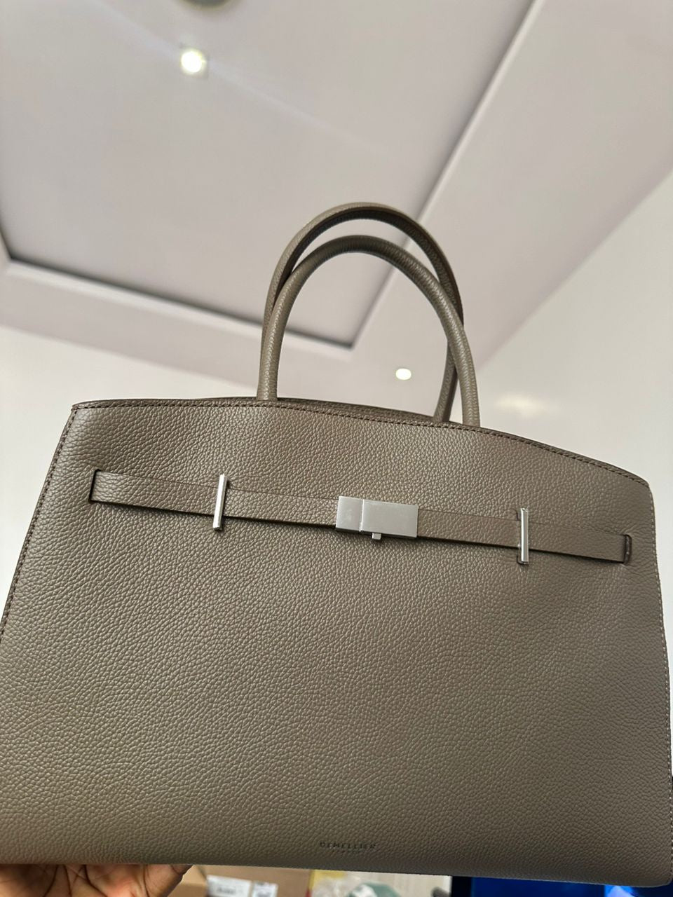 DEMELLIER HUDSON BAG/SMALL/TAUPE
